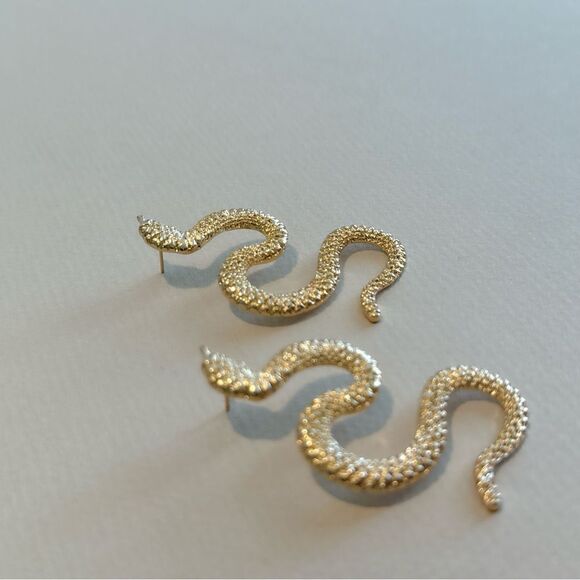 Snake earrings M973 - Picture 2 of 3